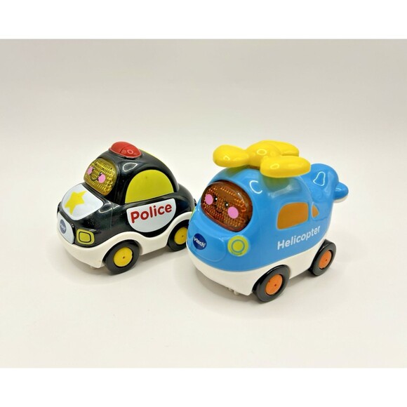 Vtech Go! Go! Smart Wheels Police Car & Helicopter Tested and Working Lot Of 2 - Picture 2 of 10
